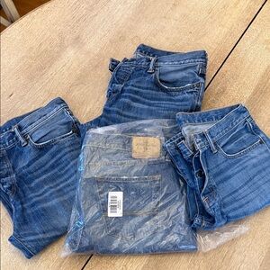 Abercrombie & Fitch Blue Bootcut Jeans
